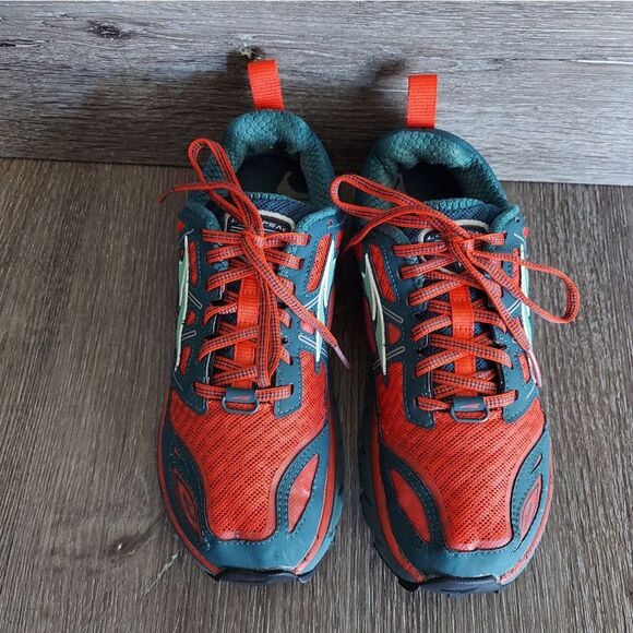 ALTRA LONE PEAK 3.0 Trail Running Walking Hike Red/Deep Sea A2653-1 Women 7.5 - Picture 3 of 10